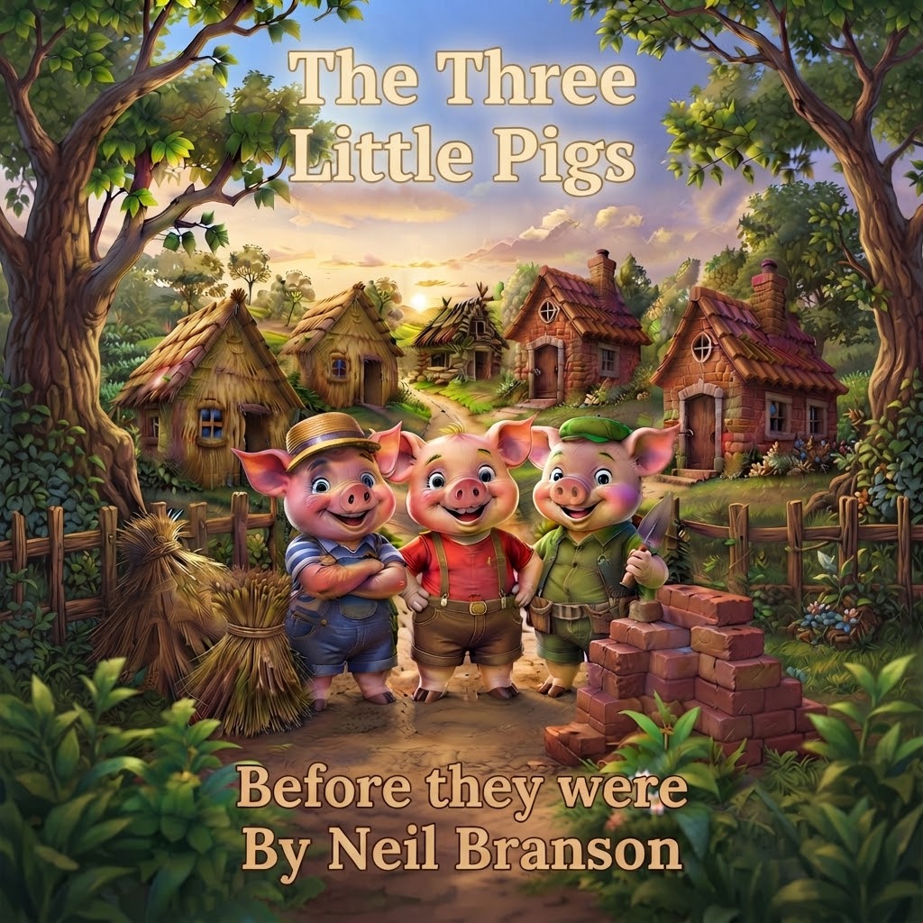 The 3 Little Pigs before they were famous